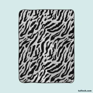 Watercolor Animal Print Pattern Fleece Blanket 1