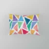 Watercolor Colorful Triangle Pillow Case