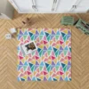 Watercolor Colorful Triangle Rug