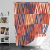 Watercolor Geometric Background Shower Curtain