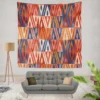 Watercolor Geometric Background Wall Tapestry