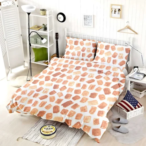 Watercolor Giraffe Pattern Bedding Set