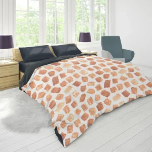 Watercolor Giraffe Pattern Duvet Cover 1