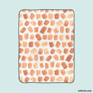 Watercolor Giraffe Pattern Fleece Blanket 1