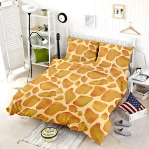 Watercolor Giraffe Skin Pattern Bedding Set