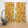 Watercolor Giraffe Skin Pattern Curtain