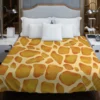 Watercolor Giraffe Skin Pattern Duvet Cover