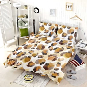 Watercolor Leopard Pattern Design Bedding Set