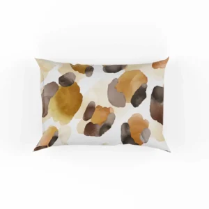 Watercolor Leopard Pattern Design Pillow Case