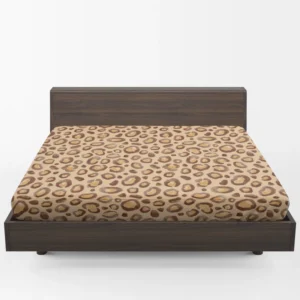 Watercolor Leopard Skin Animal Print Fitted Sheet 1