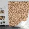 Watercolor Leopard Skin Animal Print Shower Curtain