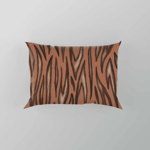 Watercolor Tiger Skin Animal Print Pillow Case