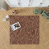 Watercolor Tiger Skin Animal Print Rug