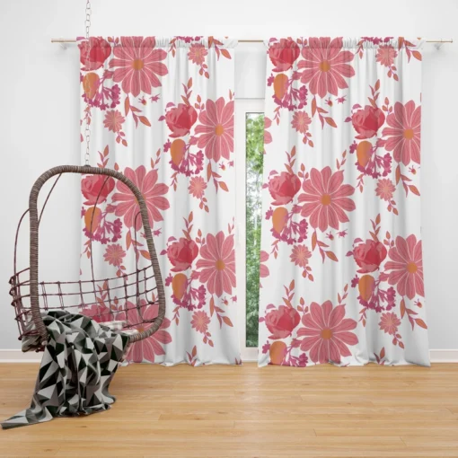 Watermelon Colored Curtain