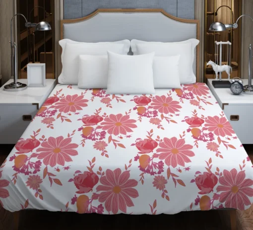 Watermelon Colored Duvet Cover