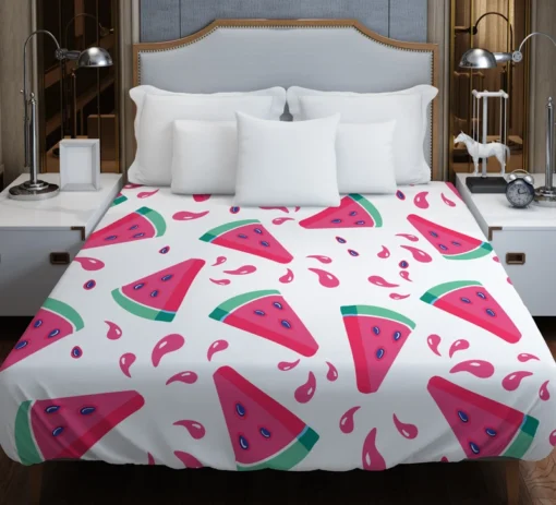 Watermelon Summer Juicy Design Duvet Cover