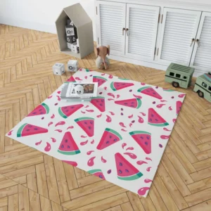 Watermelon Summer Juicy Design Rug 1