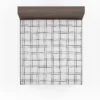 Wavy Double Grid Checkered Pattern Fitted Sheet