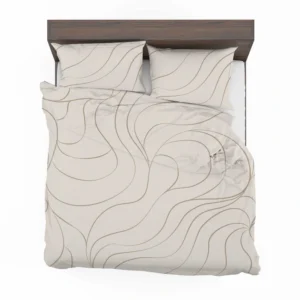 Wavy Minimalist In Off White Bedding Set 2