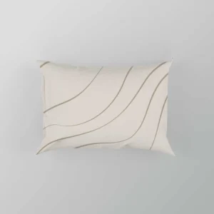 Wavy Minimalist In Off White Pillow Case