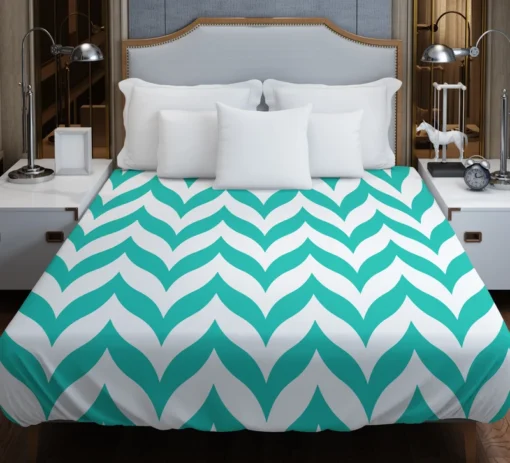 Wavy Zigzag Chevron Duvet Cover