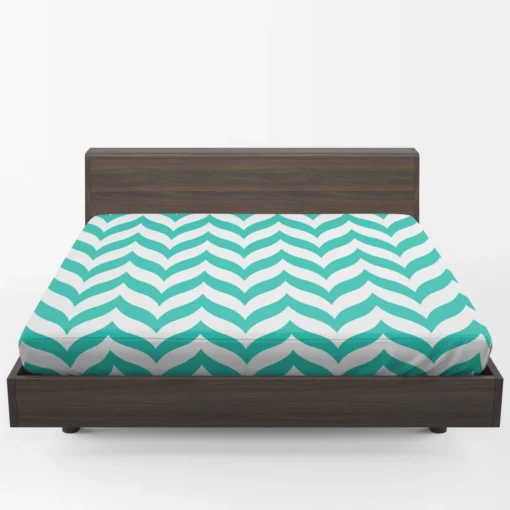 Wavy Zigzag Chevron Fitted Sheet 1