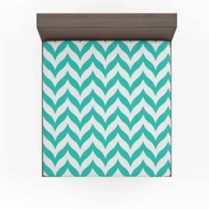 Wavy Zigzag Chevron Fitted Sheet