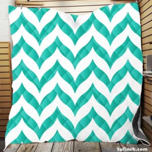 Wavy Zigzag Chevron Quilt Blanket