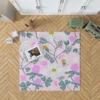 White Daisy Flower Spring Clover Flower Rug