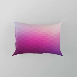 White Pink Purple Gradient Poly Pillow Case