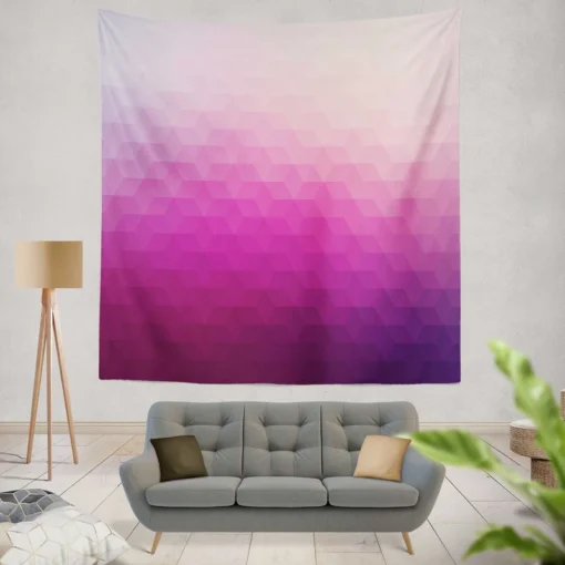 White Pink Purple Gradient Poly Wall Tapestry