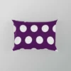 White Polka Dots On Purple Pillow Case