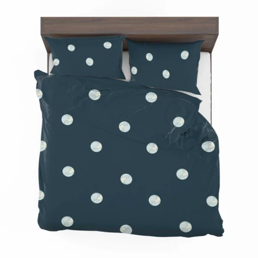 White Polka Dots Pattern Bedding Set 2