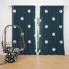 White Polka Dots Pattern Curtain