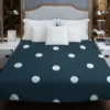 White Polka Dots Pattern Duvet Cover