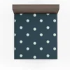 White Polka Dots Pattern Fitted Sheet