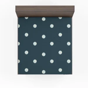 White Polka Dots Pattern Fitted Sheet