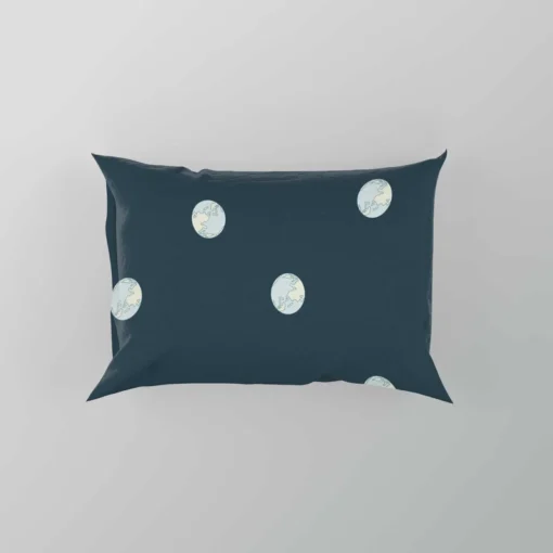 White Polka Dots Pattern Pillow Case