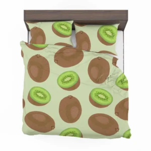 Whole Kiwi Cut Piece Pattern Bedding Set 2