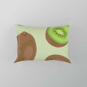 Whole Kiwi Cut Piece Pattern Pillow Case