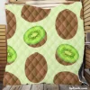 Whole Kiwi Cut Piece Pattern Quilt Blanket