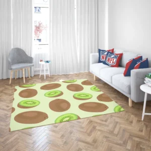 Whole Kiwi Cut Piece Pattern Rug 2