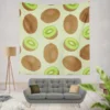 Whole Kiwi Cut Piece Pattern Wall Tapestry