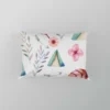 Wigwam Hut With Pink Feathers Pillow Case