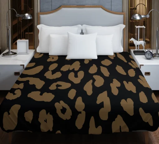 Wild Jaguar Print Pattern Duvet Cover