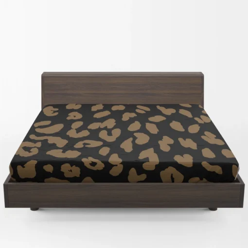 Wild Jaguar Print Pattern Fitted Sheet 1