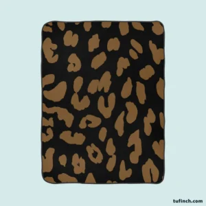 Wild Jaguar Print Pattern Fleece Blanket 1