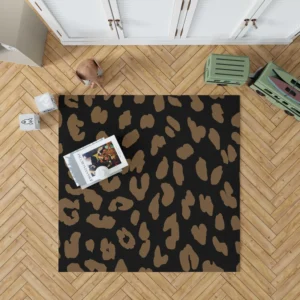 Wild Jaguar Print Pattern Rug