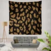 Wild Jaguar Print Pattern Wall Tapestry