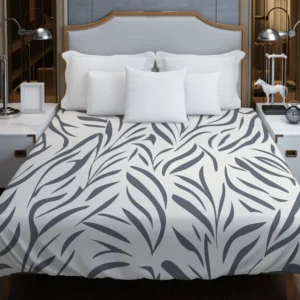 Wild Leafy Minimalistic Duvet Cover